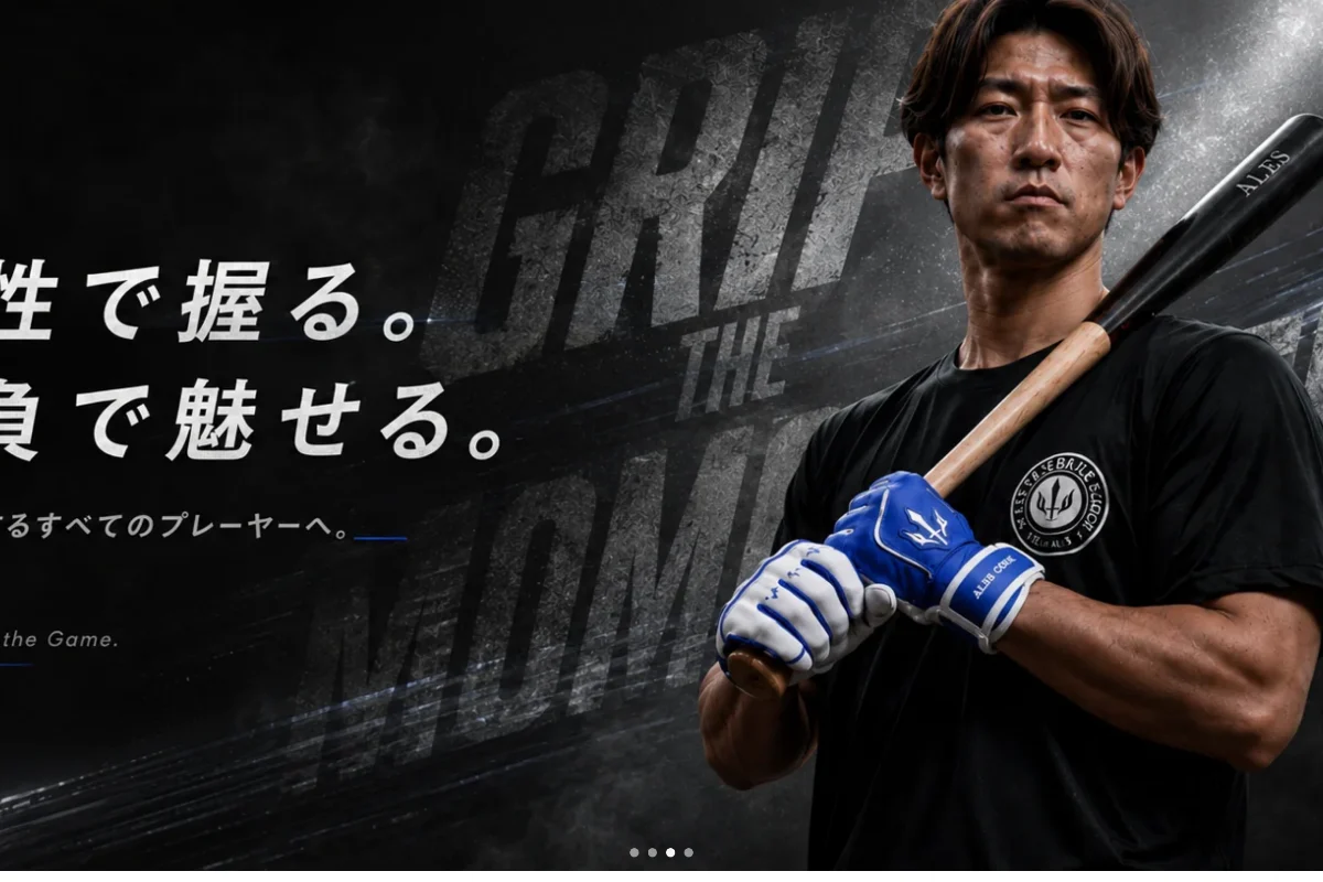 ALES 公式サイトのヒーロービジュアル